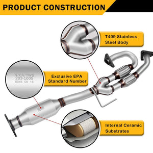 Rear Catalytic Converter for 2003-2007 Nissan Murano 3.5L