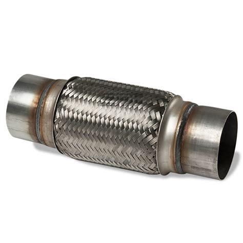Exhaust Flexible Pipe Stainless with nipples 1 3/4x6  2x6  2x8